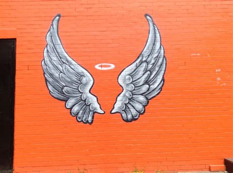 Angel wings | Angel wings art, Street art graffiti, Graffiti wall art