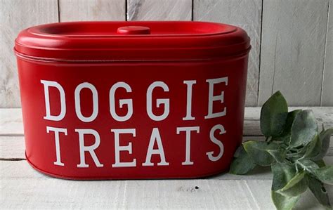 Farmhouse Decor Dog Treat Tin Personalized Tin Dog Treat - Etsy