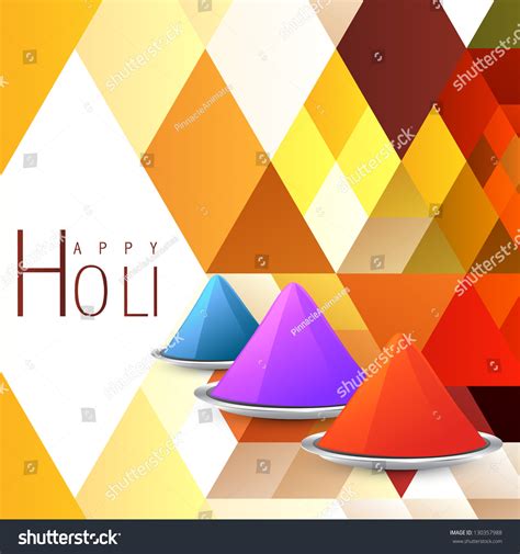 Vector Colorful Holi Festival Background Design Stock Vector (Royalty ...