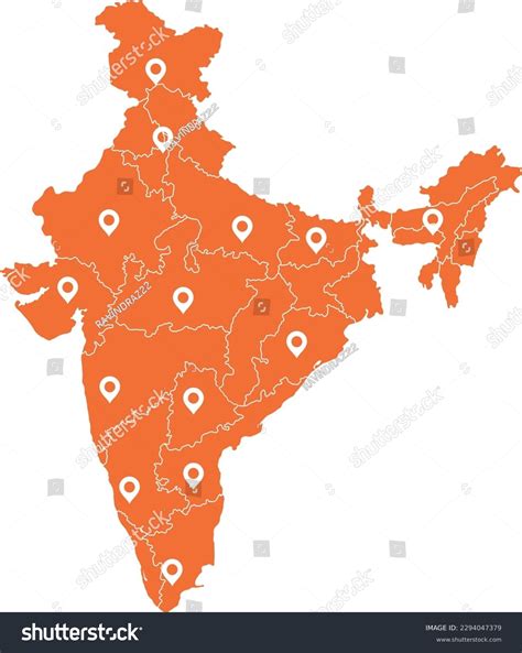 Bharat Map India Map: Over 421 Royalty-Free Licensable Stock Vectors ...