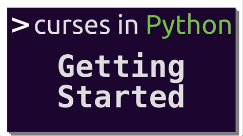 Introduction to curses in Python