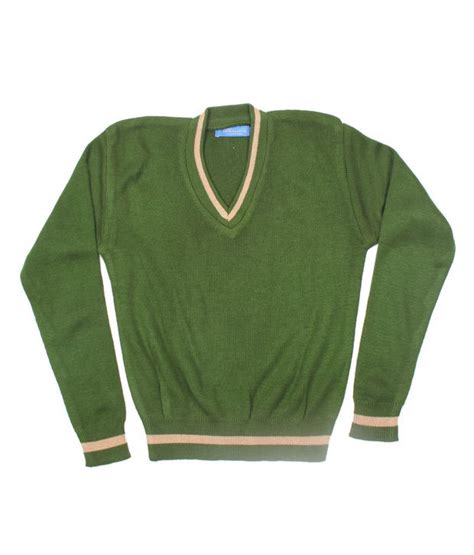 Tagore International School Uniform Green School Sweater For Kids - Buy ...