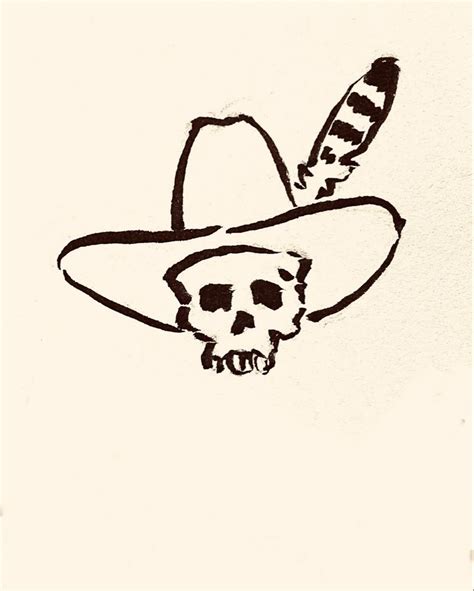 Cowboy Tattoo Flash Art by Teal Blake