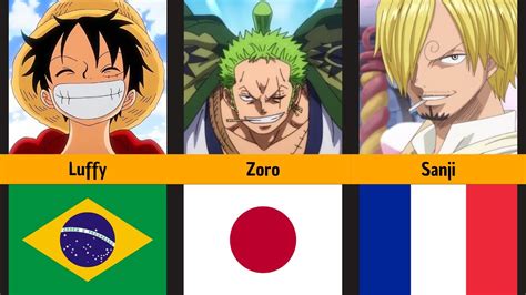 One Piece character's nationalities revealed - YouTube