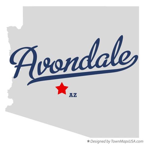 Map of Avondale, AZ, Arizona