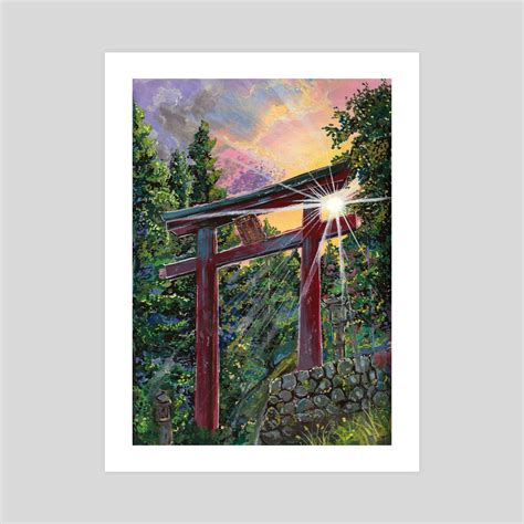 Miyamizu Shrine, an art print by Karen Cheok - INPRNT