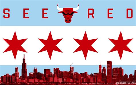 Made a Bulls wallpaper using Chicago's flag and skyline. What do you guys think? : r/chicagobulls