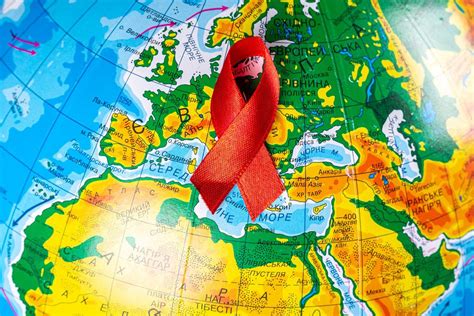 Aids awareness sign red ribbon. World Aids Day concept, 1 December, logo HIV symbol - Creative ...