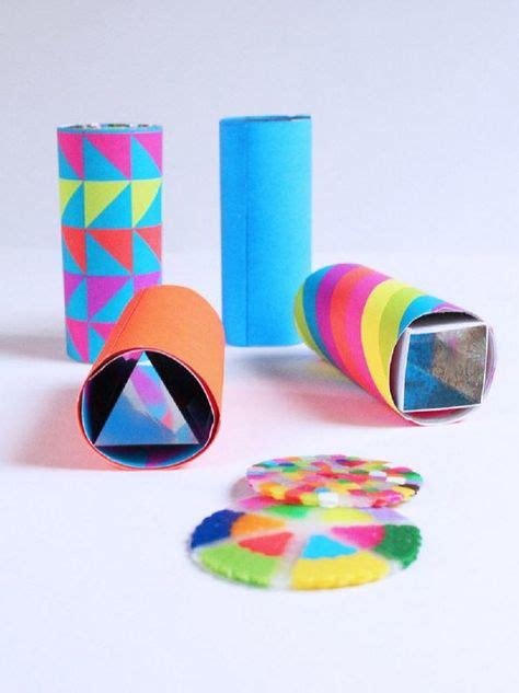 How to Make a Kaleidoscope | Diy kaleidoscope, Easy crafts for kids, Paper roll crafts