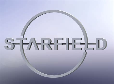 STARFIELD Logo (With base and without base) | 3D models download ...