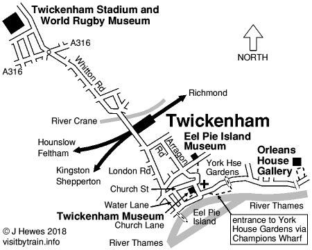 Twickenham Station Map