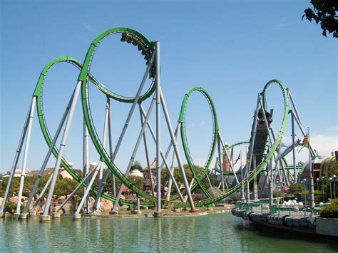 The Hulk Rollercoaster, Universal Studios in Florida. This was my favorite ride there....think I ...