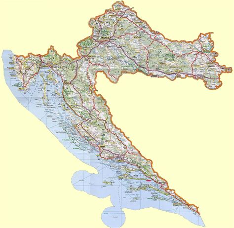 Mapa De Croacia Para Imprimir Mapa De Croacia 2700 | The Best Porn Website