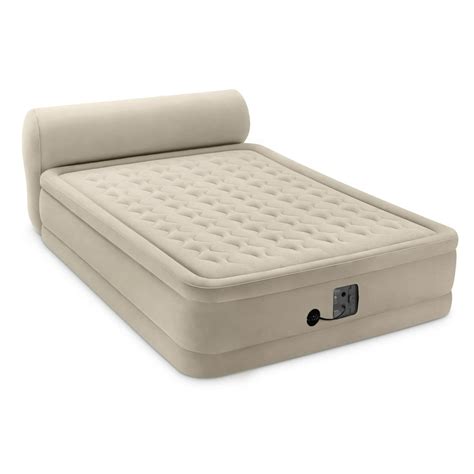 Intex Queen 18" Dura-Beam Ultra Plush Headboard Airbed Mattress with Internal Pump - Walmart.com ...