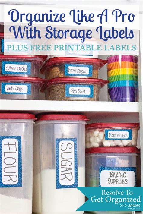 Organize Like A Pro With Free Printable Labels