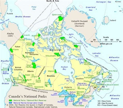 Map of Canada's National Parks | Canada national parks, National parks, Parks canada