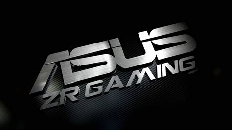 Download Silver Asus Zr Gaming Logo Wallpaper | Wallpapers.com