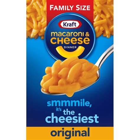 Kraft Original Macaroni & Cheese Dinner Family Size, 14.5 oz Box - Walmart.com