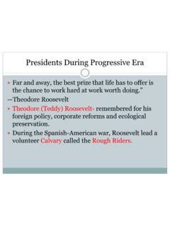 Presidents During Progressive Era / presidents-during-progressive-era.pdf / PDF4PRO