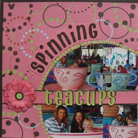 Spinning Teacups - Disney | Disney scrapbooking layouts, Disney ...