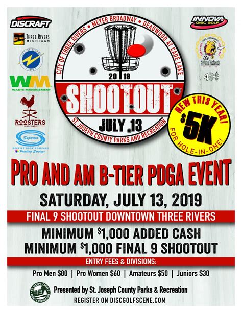 St. Joseph County Parks & Recreation Shootout (2019, St. Joe County Parks and Recreation) · Disc ...