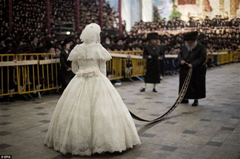 The bride with 25,000 guests: Holding a sash, newlywed, 19, waits for ...