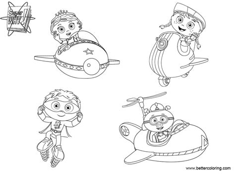 Super Why Characters Coloring Pages - Free Printable Coloring Pages