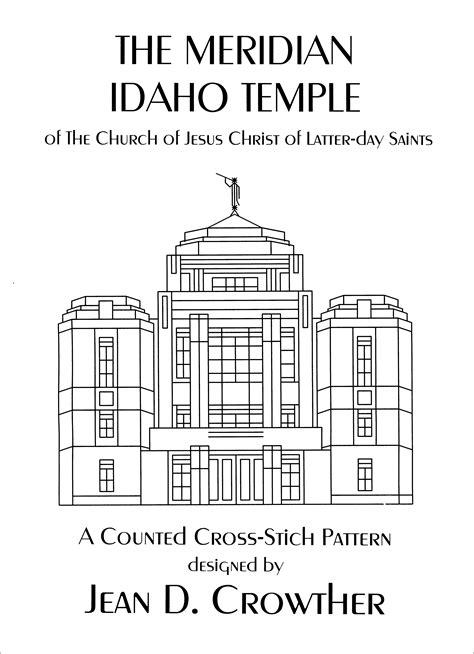 Meridian Idaho Temple (Cross Stitch Pattern) | Horizon Publishers' Bookstore