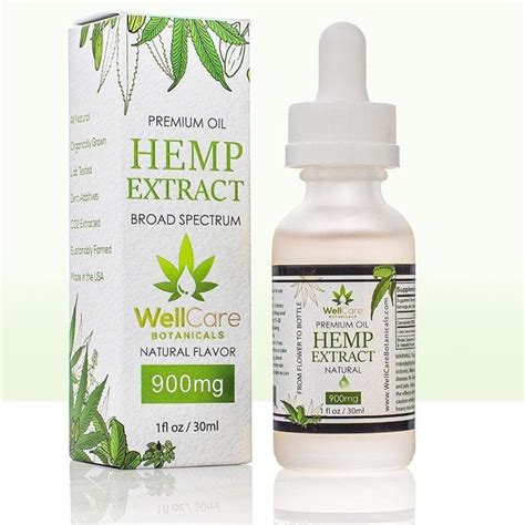 Hemp Extract Oil Tincture - 900MG | Well Care Botanicals