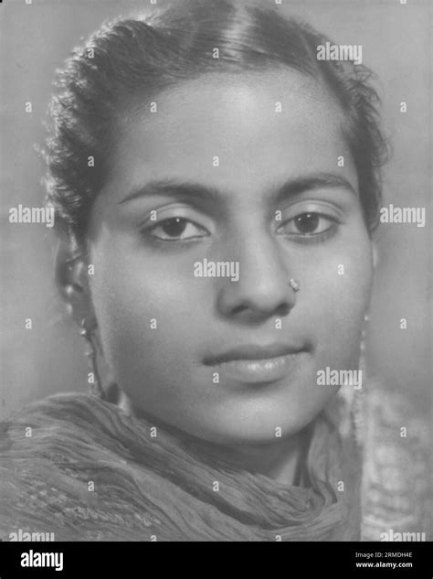 old vintage studio portrait black and white early 1900s silver gelatin toned print Indian woman ...