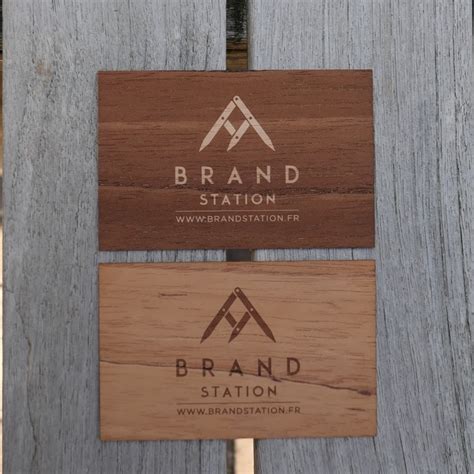 Wooden Engraved Business Cards - Create your own card here