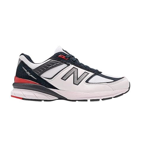 New Balance 990v5 Made in USA 'White Carbon Red' - M990NL5 | Solesense