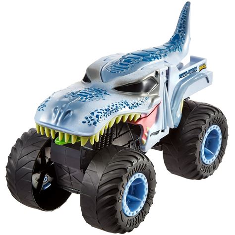 Hot Wheels Monster Trucks 1:24 Scale Mega-Wrex Vehicle - Walmart.com ...