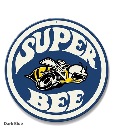 Dodge Super Bee Round Emblem Round Aluminum Sign – Legend Lines