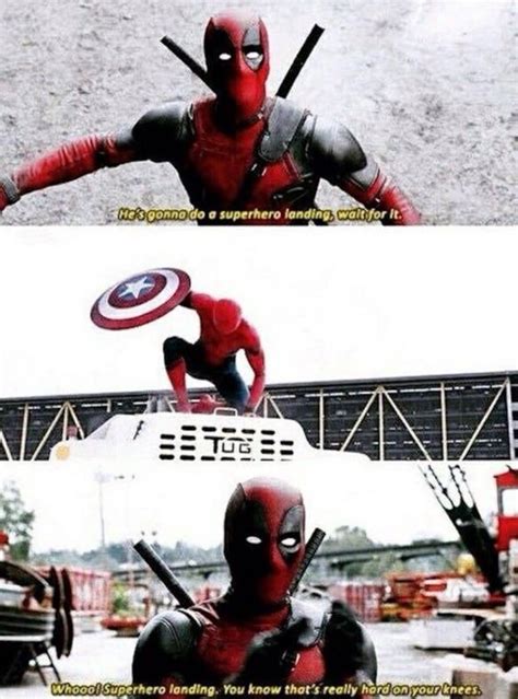 Superhero landing! : r/deadpool