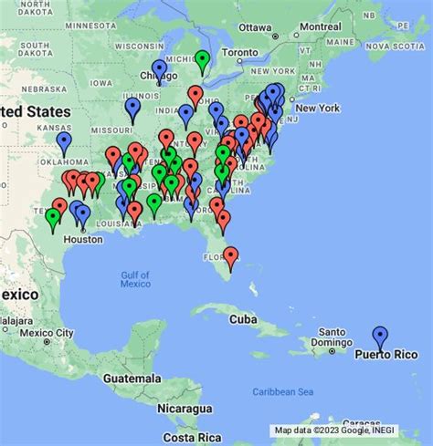 Map of Historically Black Colleges & Universities (HBCU) - TodaysDrum ...