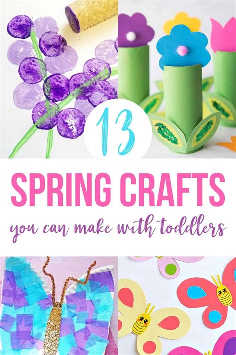 13 Awesome Spring Art and Craft Activities for Toddlers (Easy Spring Crafts for Kids) | Spring ...