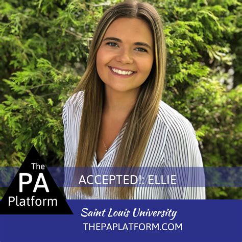 Accepted: Ellie - Saint Louis University — The PA Platform