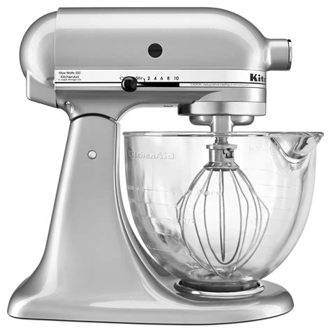 KitchenAid® 5-Quart Tilt-Head Stand Mixer with Glass Bowl & Flex Edge ...