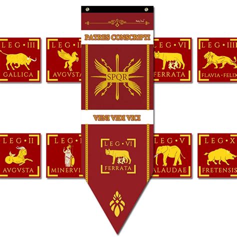 Roman-Legions-War-Banner-Home-Decor-Caesar-Rome-Empire-SPQR-Infantry ...