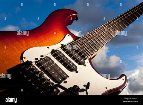 Electric Guitar in the Sky Stock Photo - Alamy