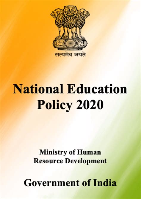 National Education Policy 2020 - Government of India