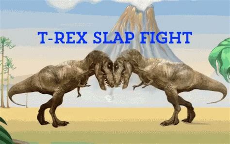 Trex Slap Fight Dino GIF - TrexSlapFight Dino Dinosaur - Discover & Share GIFs | Struggle is ...