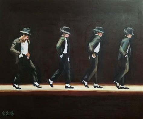 Michael Jackson Drawing Moonwalk