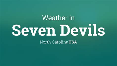 Weather for Seven Devils, North Carolina, USA