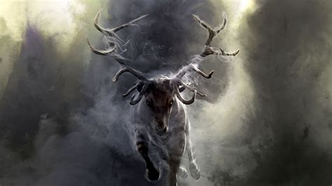 1600x2560 Resolution deer, smoke, run 1600x2560 Resolution Wallpaper ...