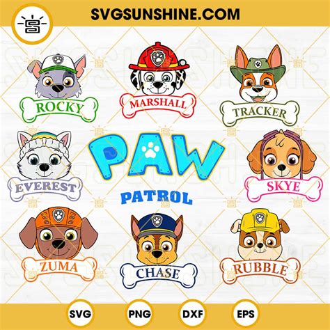 Paw patrol silhouette svg - parapole