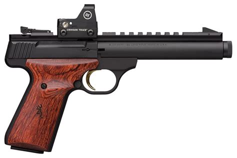 Browning Buck Mark Field/Target 22LR Suppressor Ready Rimfire Pistol with Crimson Trace Red Dot ...