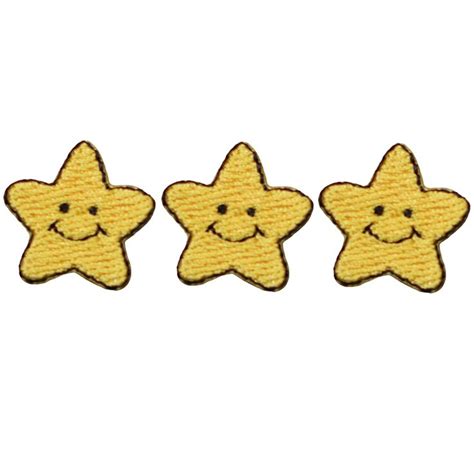 Mini Star Applique Patch - Solar, Sky, Space Badge 3/4" (3-Pack, Iron on) | Patches, Graphic ...