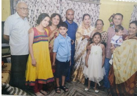 Professor Bhattacharyya with his family (October 2013) Source: Author ...